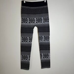 Ardene Fair Isle Snowflake Print Fleece Lined Leggings Women's